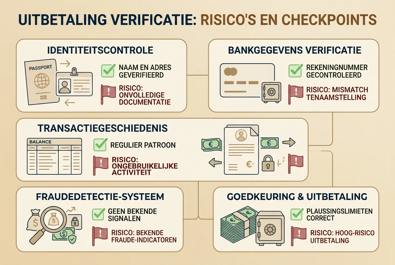Controlepunten voor saldo uitbetaling en verificatie bij online gokken